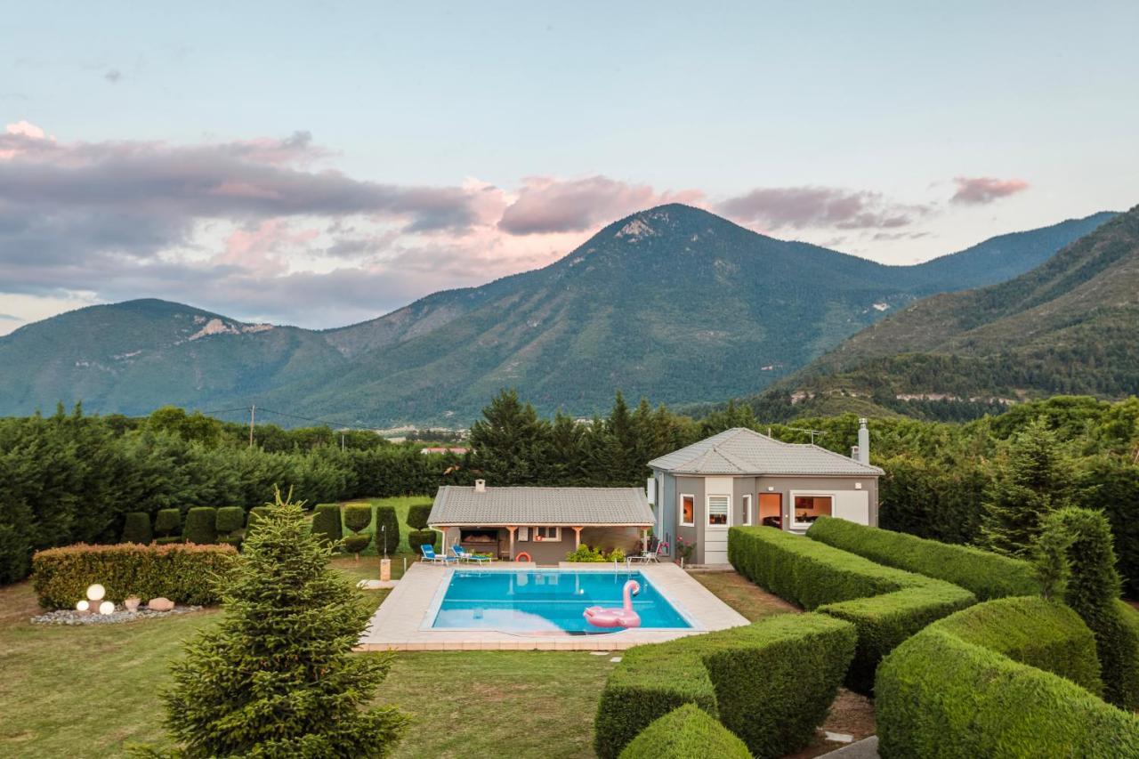 Villa Stymfalia - Luxury Mansion With Private Pool Karteri  Zewnętrze zdjęcie