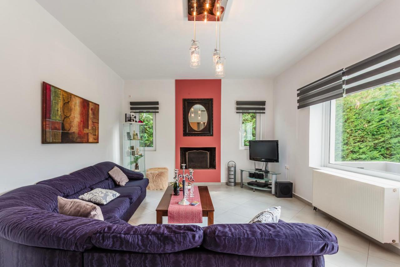 Villa Stymfalia - Luxury Mansion With Private Pool Karteri  Zewnętrze zdjęcie