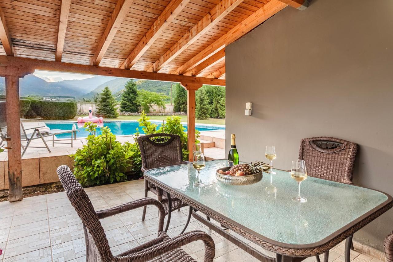 Villa Stymfalia - Luxury Mansion With Private Pool Karteri  Zewnętrze zdjęcie