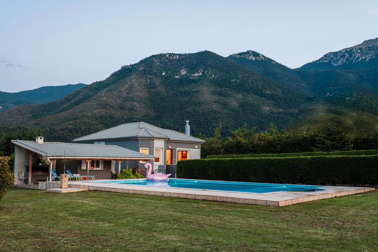 Villa Stymfalia - Luxury Mansion With Private Pool Karteri  Zewnętrze zdjęcie