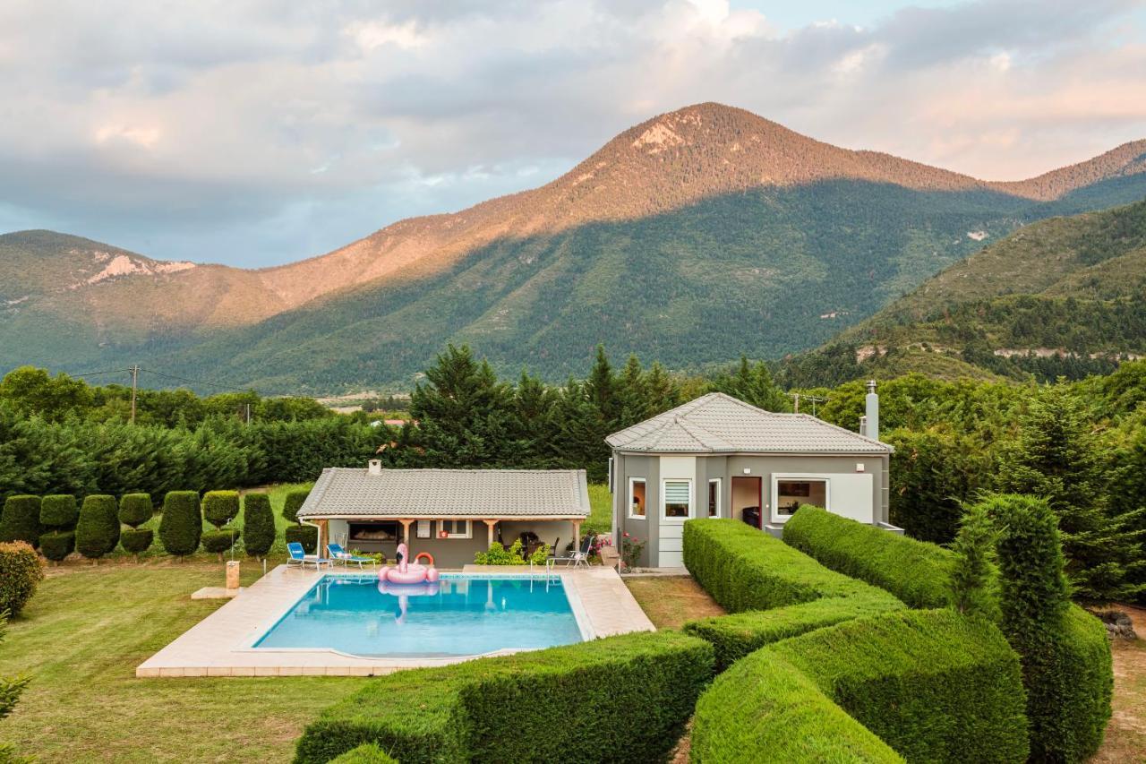 Villa Stymfalia - Luxury Mansion With Private Pool Karteri  Zewnętrze zdjęcie
