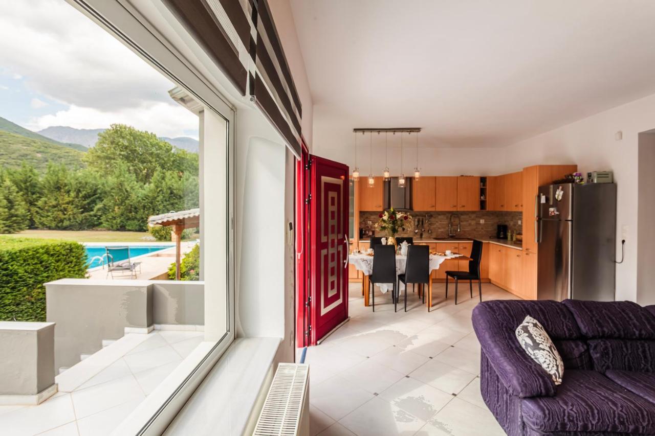 Villa Stymfalia - Luxury Mansion With Private Pool Karteri  Zewnętrze zdjęcie