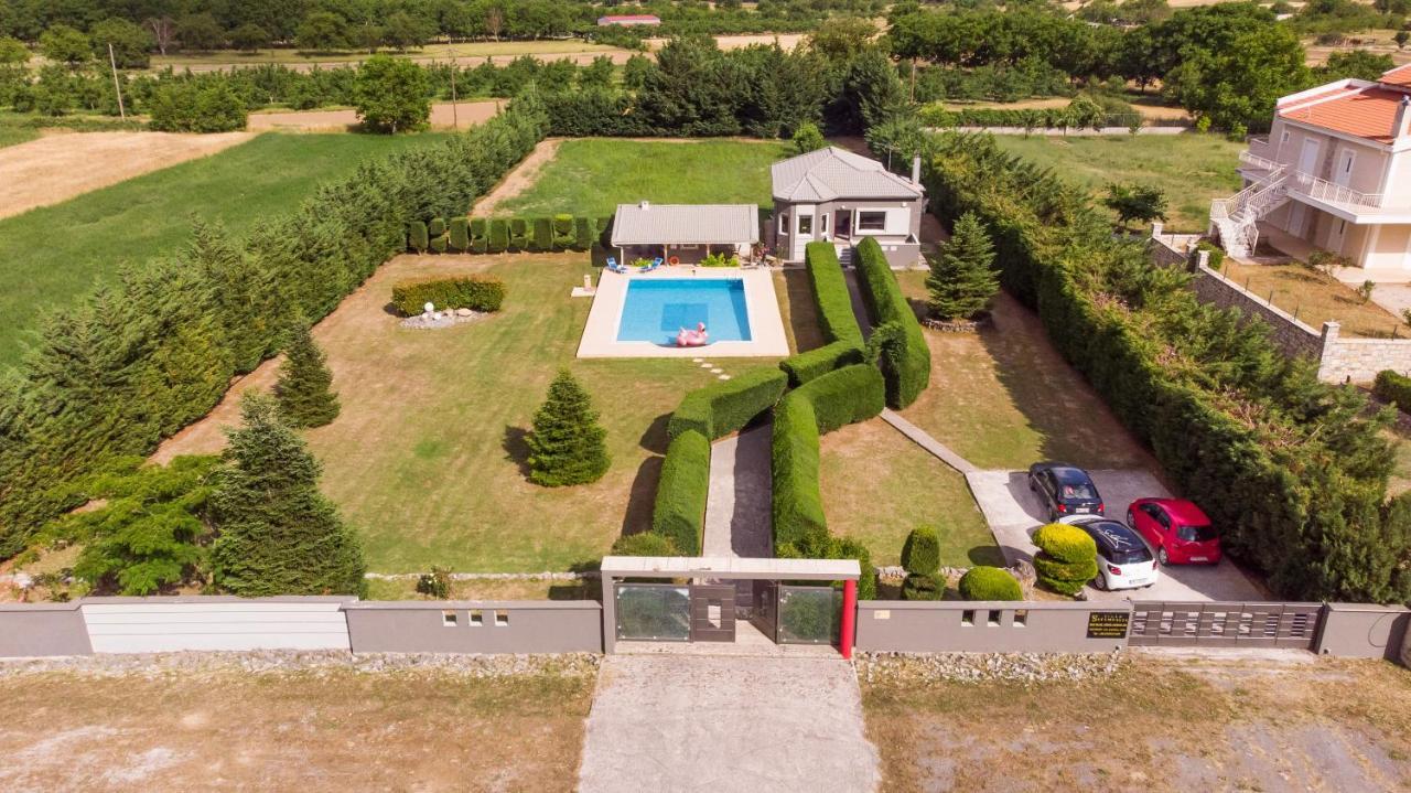 Villa Stymfalia - Luxury Mansion With Private Pool Karteri  Zewnętrze zdjęcie